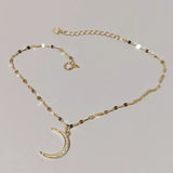 Moon Leg Bracelet 14K Plated Anklet for Women Girls