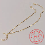 Moon Leg Bracelet 14K Plated Anklet for Women Girls
