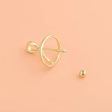 S925 Sterling Silver Crystal Pearl Planet Pendant DIY Bracelet Accessory