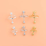 S925 Sterling Silver Crystal Pearl Planet Pendant DIY Bracelet Accessory