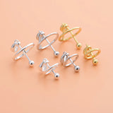 S925 Sterling Silver Crystal Pearl Planet Pendant DIY Bracelet Accessory