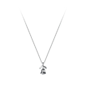 Sterling Silver Crystal Rose Flower Choker Necklace Pendant 14K Plated