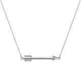 S925 Sterling Silver Cupid's Arrow Feather Arrows Pendant