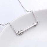 S925 Sterling Silver Cupid's Arrow Feather Arrows Pendant