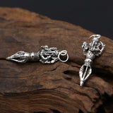 S925 Sterling Silver Elephant Vajra Pendant Bracelet
