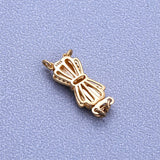S925 Sterling Silver DIY Bow Knot Buckle Pearl Necklace Bracelet Connection