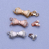 S925 Sterling Silver DIY Bow Buckle Jewelry Accessories