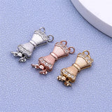 S925 Sterling Silver DIY Bow Buckle Jewelry Accessories