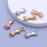 S925 Sterling Silver DIY Bow Buckle Jewelry Accessories