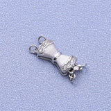 S925 Sterling Silver DIY Bow Buckle Jewelry Accessories