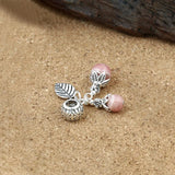 S925 Sterling Silver DIY Rhodolite Fruit Bracelet Pendant