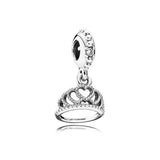 S925 Sterling Silver Candy Heart Charm Bracelet Santa Claus Christmas Gift