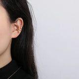 S925 Snake Ear Clips Silver Earrings Personality Jewelry