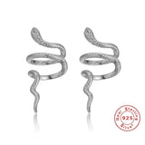 S925 Snake Earrings Ear Clips No Ear Holes Jewelry
