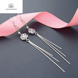 S925 Fairy Girl Earrings Sterling Silver Accessories for Women