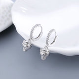S925 Silver 18K Animal Circle Hoop Earrings Wedding Jewelry