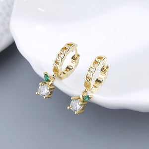 S925 Sterling Silver Earring 18K Circle Hoop Earrings For Women Wedding Jewelry