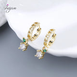 S925 Sterling Silver Earring 18K Circle Hoop Earrings For Women Wedding Jewelry