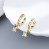 S925 Sterling Silver Earring 18K Circle Hoop Earrings For Women Wedding Jewelry