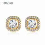 S925 Sterling Silver Earring 4mm Zircon Stud Earrings