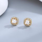 S925 Sterling Silver Earring 4mm Zircon Stud Earrings