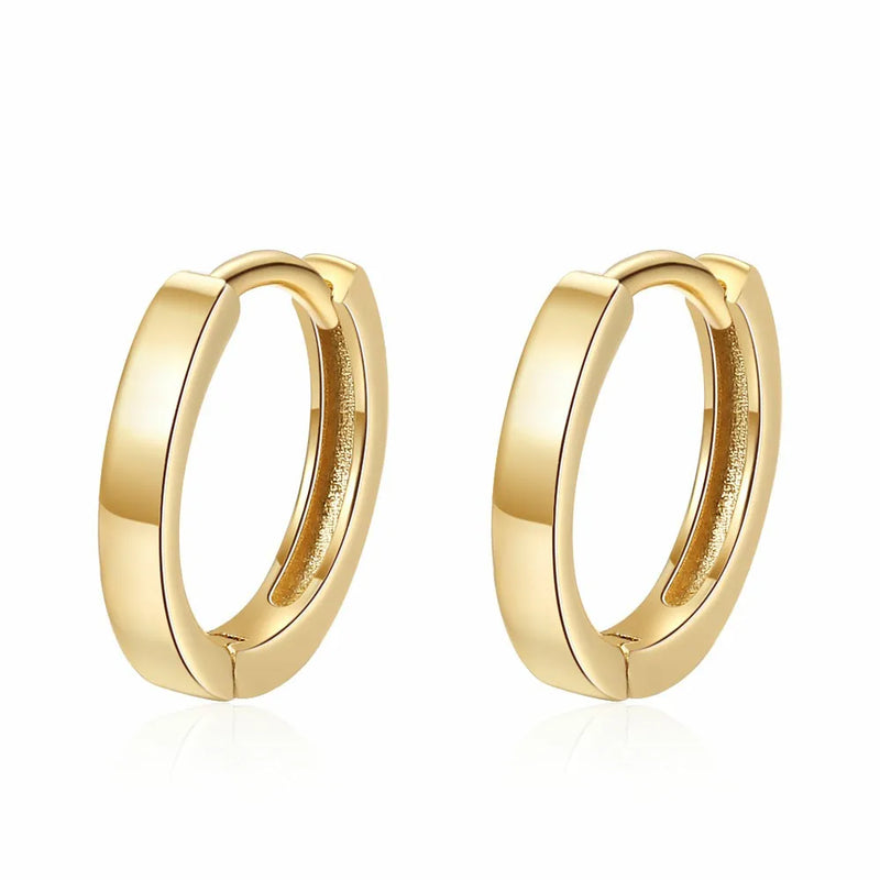 Sterling Silver Hoop Earrings Circle Ear Jewelry Gift Women