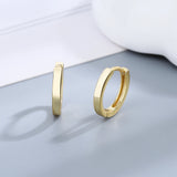 Sterling Silver Hoop Earrings Circle Ear Jewelry Gift Women