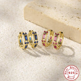 S925 Silver Earring with Zircon Inlay, Hot Selling Female Earrings
