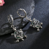 S925 Sterling Silver Drop Earrings Animals Zircon Party Jewelry