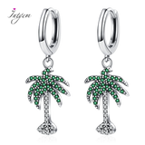 S925 Sterling Silver Drop Earrings Animals Zircon Party Jewelry