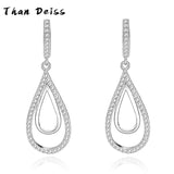 Retro Teardrop Diamond Earrings