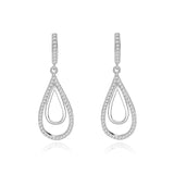 Retro Teardrop Diamond Earrings