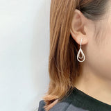 Retro Teardrop Diamond Earrings