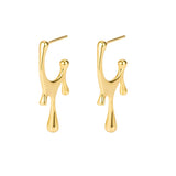 S925 Sterling Silver Geometric Drop Earrings