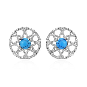 S925 Turquoise Earrings Anniversary Jewelry
