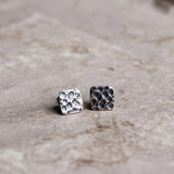 S925 Square Earrings European American Retro Style