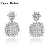 S925 Sterling Silver Snowflake Diamond Earrings