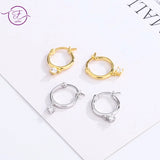 S925 Sterling Silver Zircon Earrings Wedding Jewelry Gift