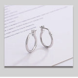 S925 Circle Earrings Women's Personalized Hoop Ear Jewelry