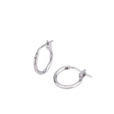 S925 Circle Earrings Women's Personalized Hoop Ear Jewelry