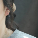 S925 Silver Women's Small Earrings Ear Buckle
