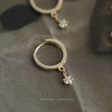 S925 Silver Women's Small Earrings Ear Buckle
