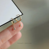 S925 Silver Women's Small Earrings Ear Buckle
