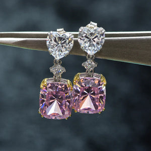S925 Silver Zircon Bridal Earrings Wedding Jewelry