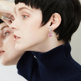 S925 Silver Zircon Bridal Earrings Wedding Jewelry