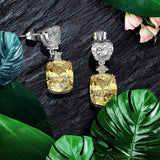 S925 Silver Zircon Earrings Bridal Wedding Jewelry