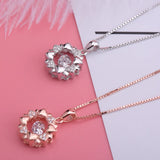 S925 Sterling Silver Heart Necklace Women's Pendant Gift
