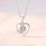 S925 Eternal Heart Pendant Necklace Gift