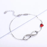 S925 Sterling Silver 8-character Infinite Bracelet