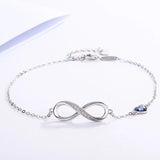 S925 Sterling Silver 8-character Infinite Bracelet